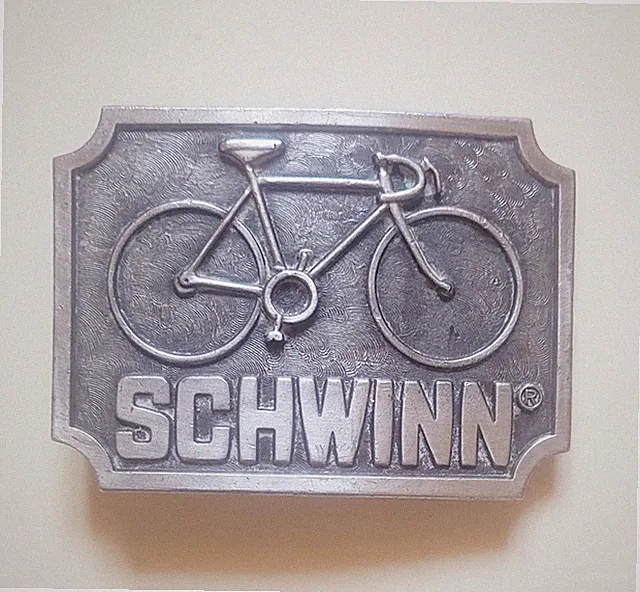 1977 Schwinn Bicycle Co Belt Buckle W-39 Vintage Metal Road Bike Free Shipping