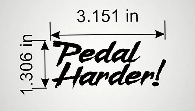 2 pcs. Pedal Harder! Mountain Bike Decal Sticker Trail XC Cyclocross Road