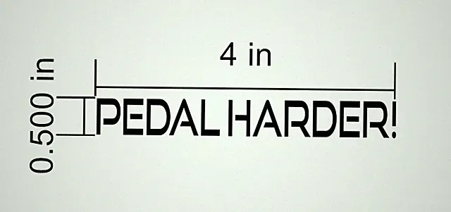 2 pcs. Pedal Harder! Mountain Bike Decal Sticker Trail XC Cyclocross Road Tri