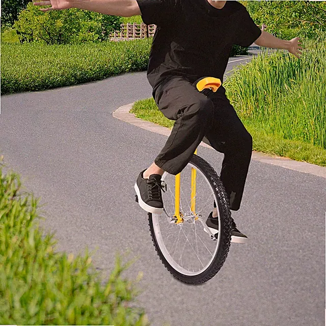 24 Inch Outdoor Wheel Unicycle, Height Adjustable Unicycle, One Wheel Bike