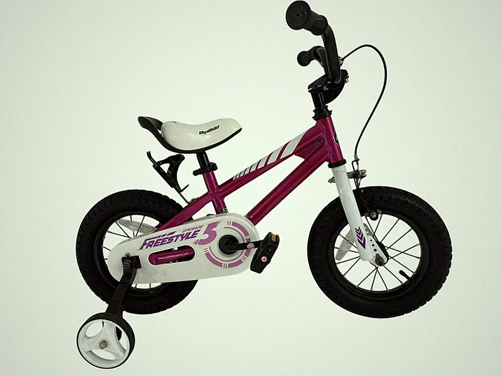 $250 RoyalBaby MINT 12" Freestyle 5 Girls Kids Age 3-5 Bike with Training Wheels