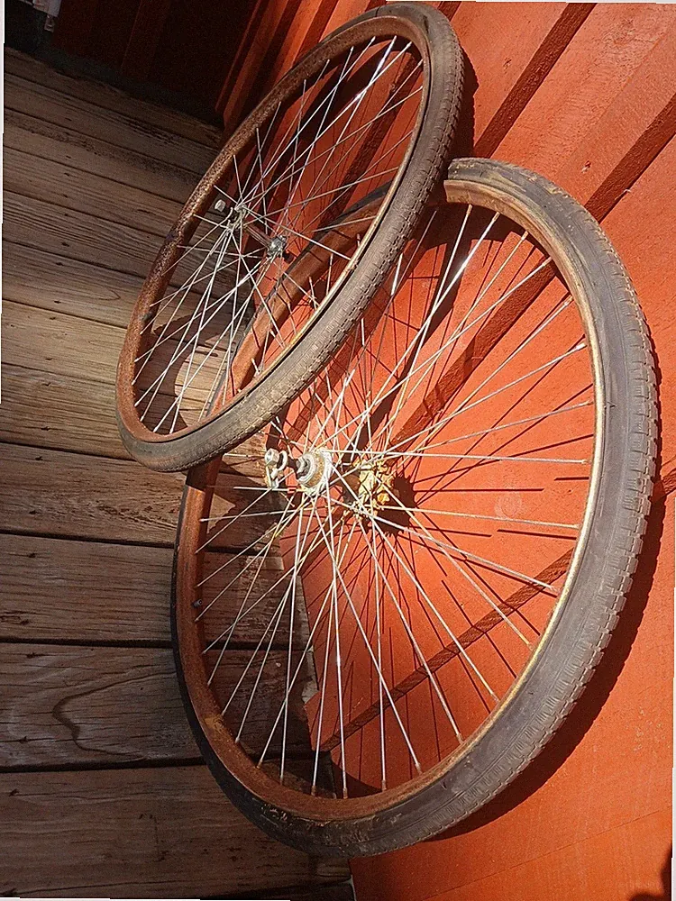🤩28" Wood Wheel RIMS Vintage Prewar TOC Bicycle Metal Replacement Rims