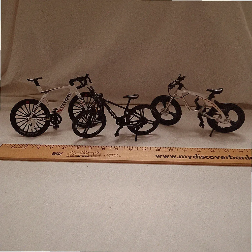 3 Mini Alloy Bicycle Model – Diecast Metal Mountain Bike, Simulation for Boys
