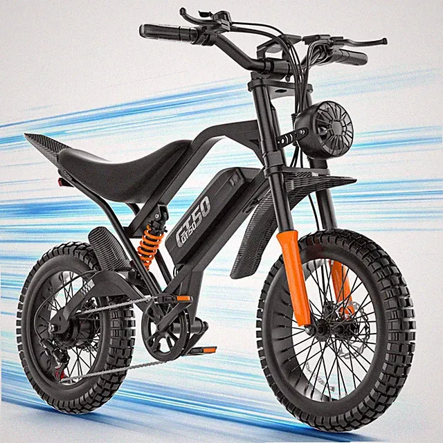 3000W Fat Tire Electric Dirt Bike 48V 30A Adult Motorcycle Ebikes 35MPH, 7 Speed