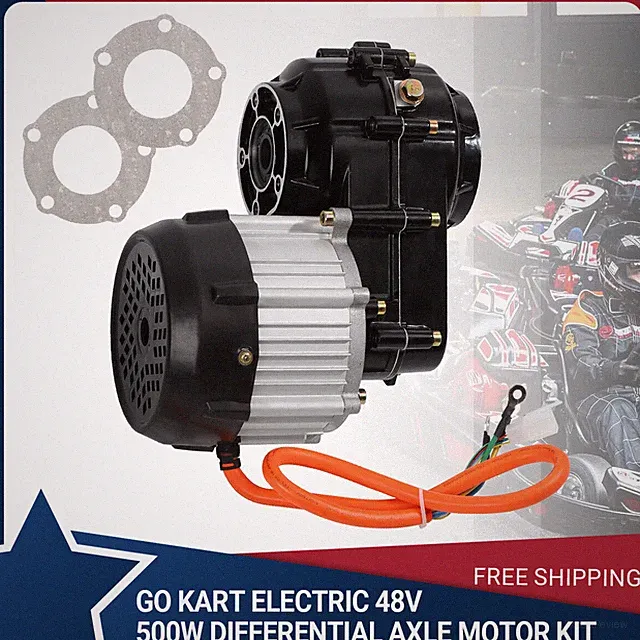 48V 500W Electric Differential Axle Brushless Motor Go Kart ATV Scooter Trike