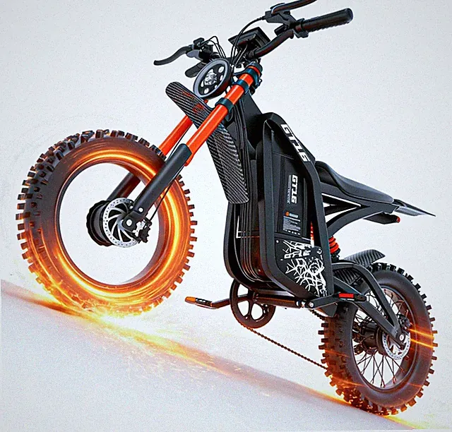 5500W Electric Dirt Bike Motorcycle 40MPH 100 Miles 60V Off-Road E-Moutain Bike