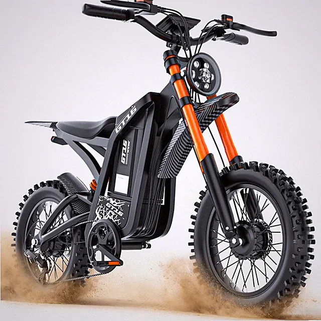 60V 30A 3000W Electric Dirt Bike 100 Miles Range, 40MPH Brushless Motor, E Bike