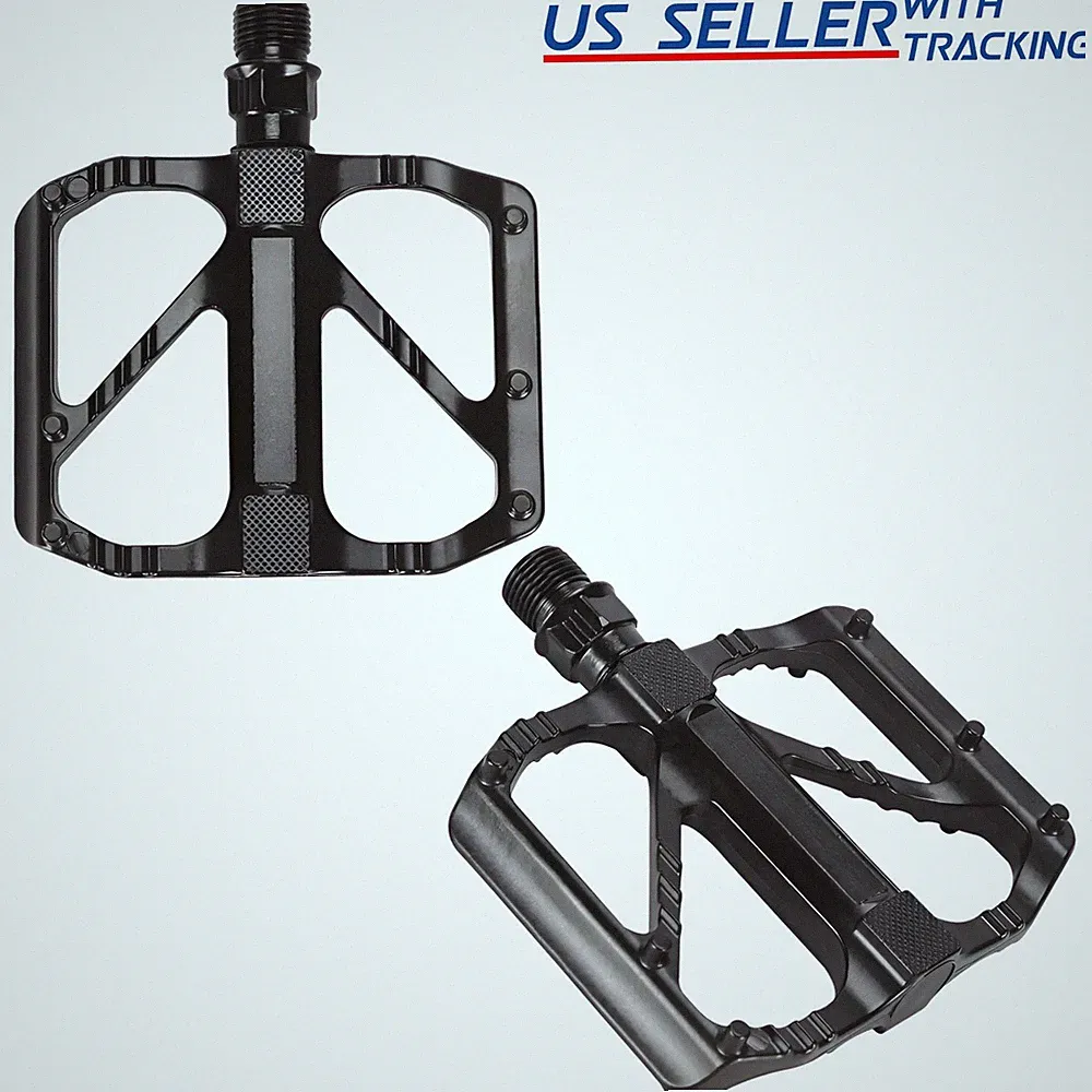 9/16" Bike Pedals MTB Road Bicycle Aluminum Alloy Metal Sealed Bearing Non-Slip