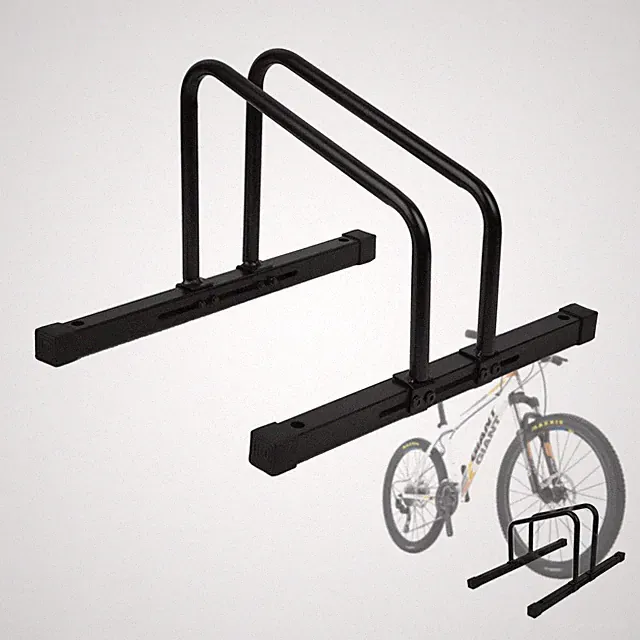 Adjustable Bike Stand Floor Mounted 20-29 MTB & Road Bikes Compact Storage
