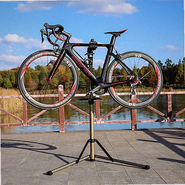Aluminum Bike Repair Stand CXWXC RS100 - Adjustable, Foldable, Home Mechanic Use