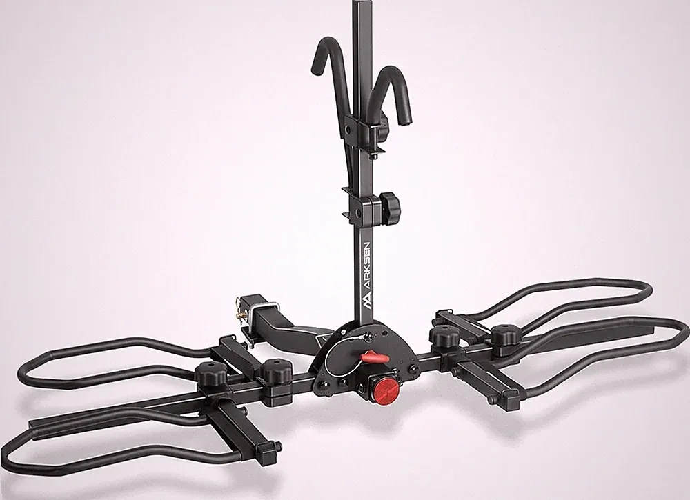 ARKSEN Heavy Duty 2 Bike Hitch Rack for Electric Bikes 150 lb CapacityFits2 Inch