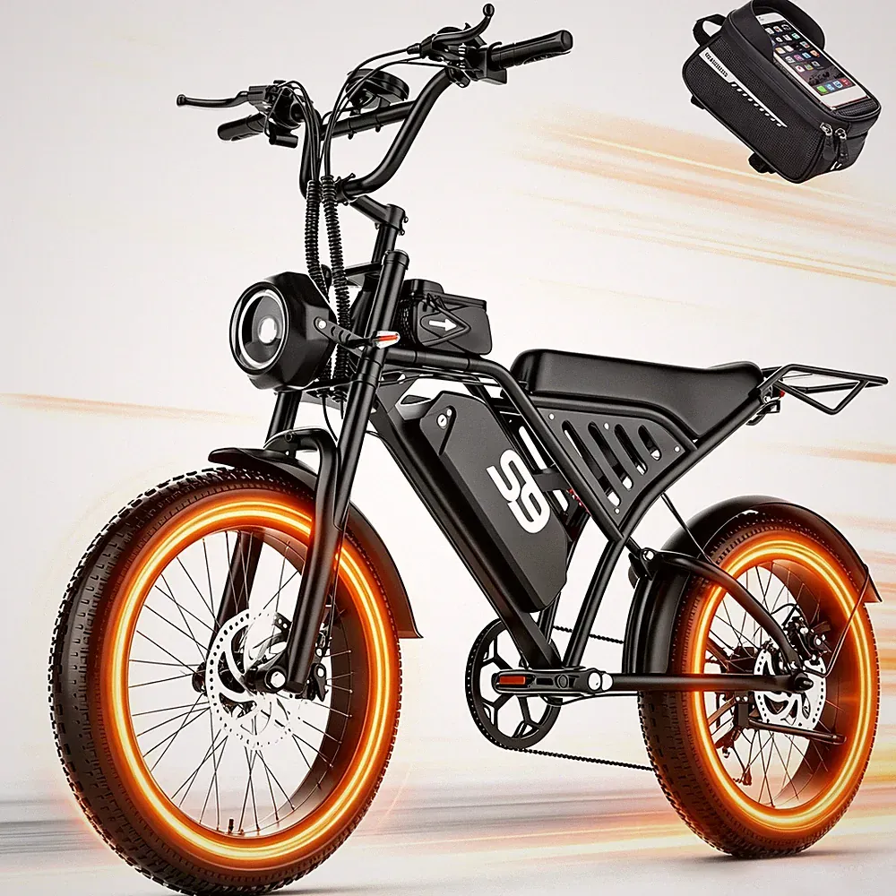 ASKGO 2500W e bike 20" Fat Tires Electric Mountain Bicycle for Adults 33MPH 48V