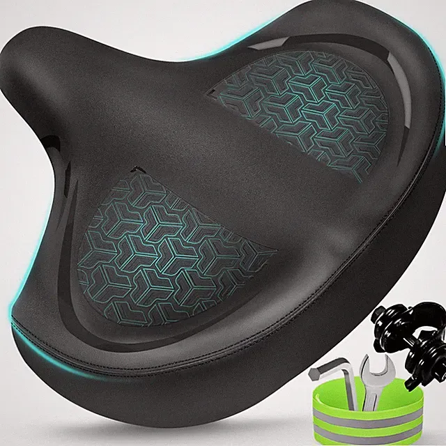 Bicycle Seat, Bike Seat for Women Men Extra Comfort Wide, Oversized Comfortable
