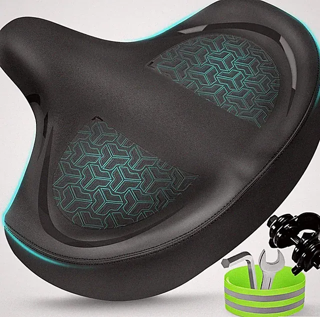 Bicycle Seat, Bike Seat for Women Men Extra Comfort Wide, Oversized Comfortable