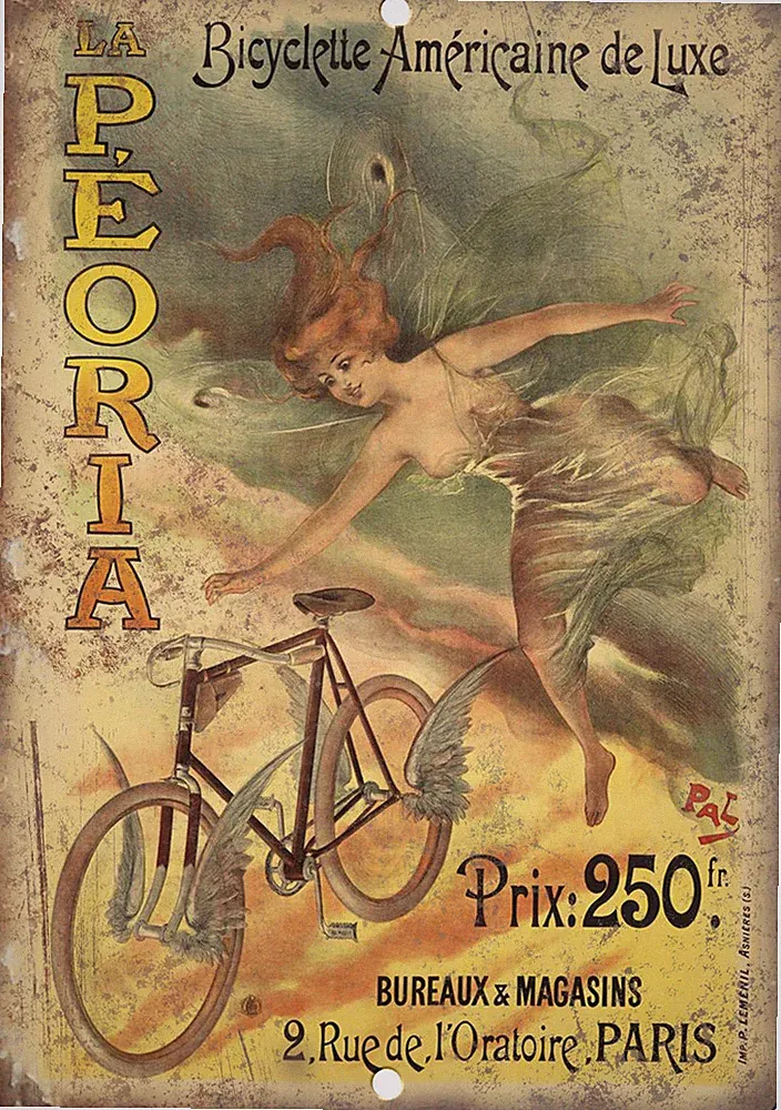 Bicycletta Americaine De Luxe Bicycle Ad 12" x 9" Reproduction Metal Sign B258