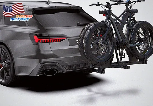 Bike Racks for Ebikes Fat Tire Bike Rack for Tow Hitch 2-Bike 200 Lbs Capacity