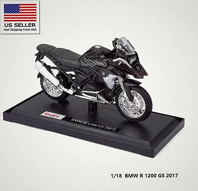 BMW R 1200 GS ADVENTURE TOURING MOTORCYCLE NIB 1:18 REPLICA BIKE MODEL BY MAISTO