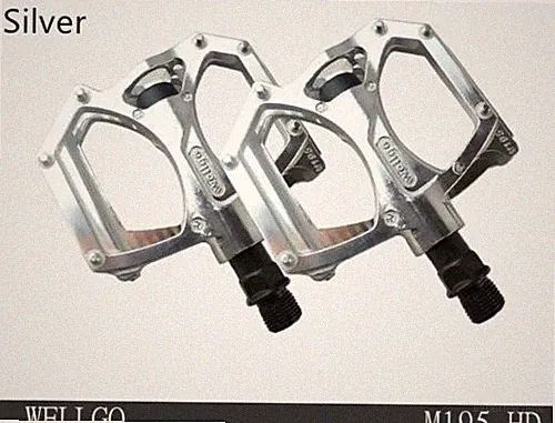 brand new Wellgo 9/16 M195DU Alloy Metal Mountain Bike Bicycle MTB Flat Pedals