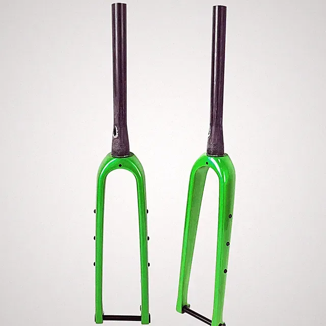 Carbon Gravel Bike Forks 700*45C 100*12MM Thru Axle Steer for Road Bicycles