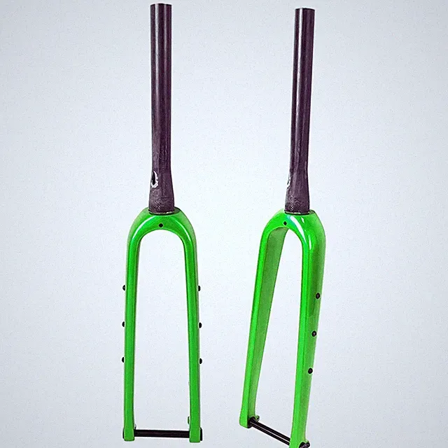 Carbon Gravel Bike Hard Forks 700*45C 100*12MM Thru Axle Road Bicycle Rigid Fork