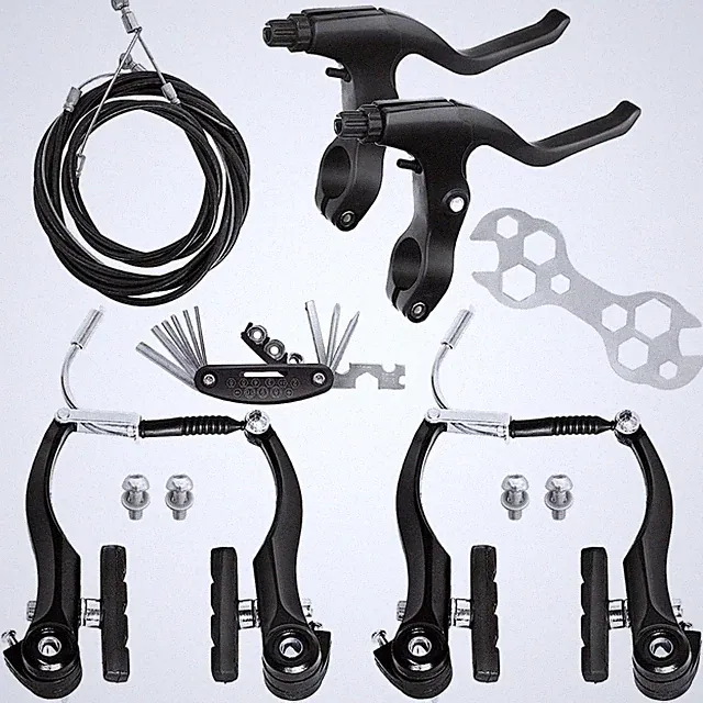 Durable V Brake Kit - Aluminum Calipers & Levers