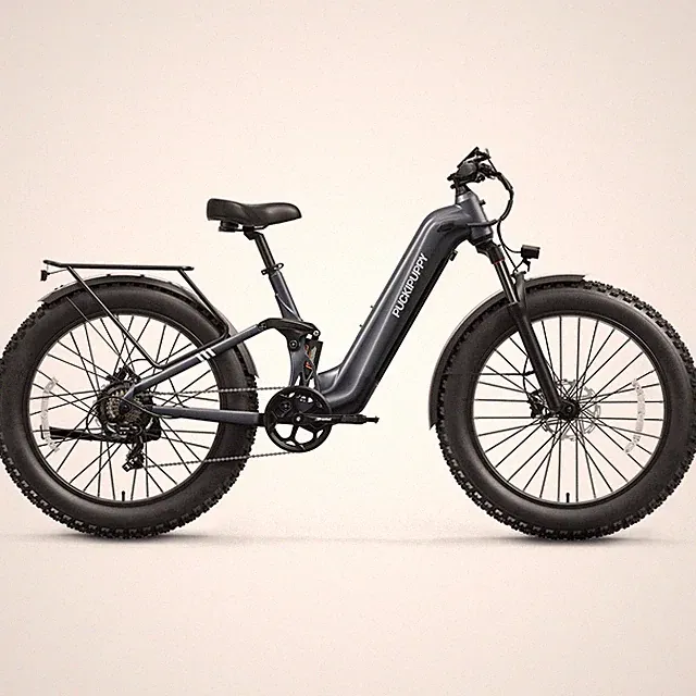 Electric Bike 960W Peak, 48V 20AH Adult Fat Tire E-Mountain Bike Full Suspension