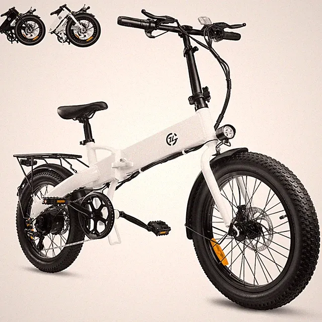 Electric Bike for Adults 750W Motor 20in Fat Tire 48v 10.4AH Folding Ebike 24MPH