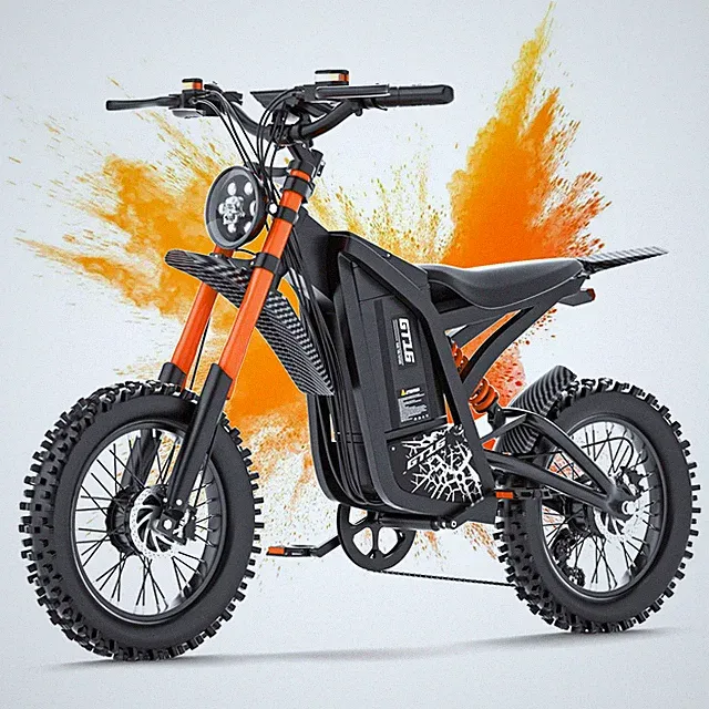 Electric Dirt Bike 3000W 30MPH 60V 30Ah 100 Miles 16" Off-Road E-Bike for Adults