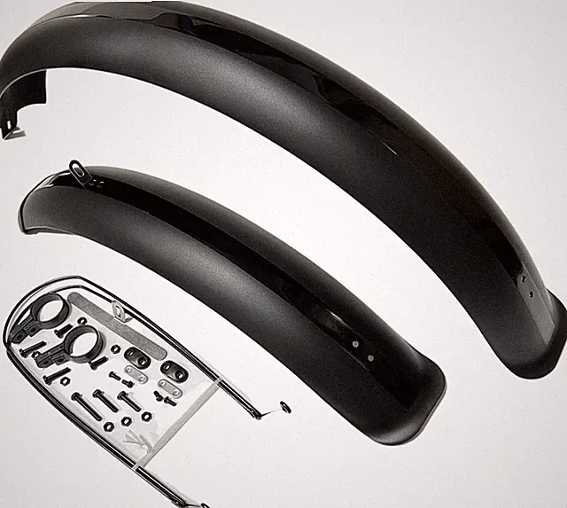 Fat Bike Fender Front and Rear Fender Set for Fat Tire Bike Wings Full Coverage