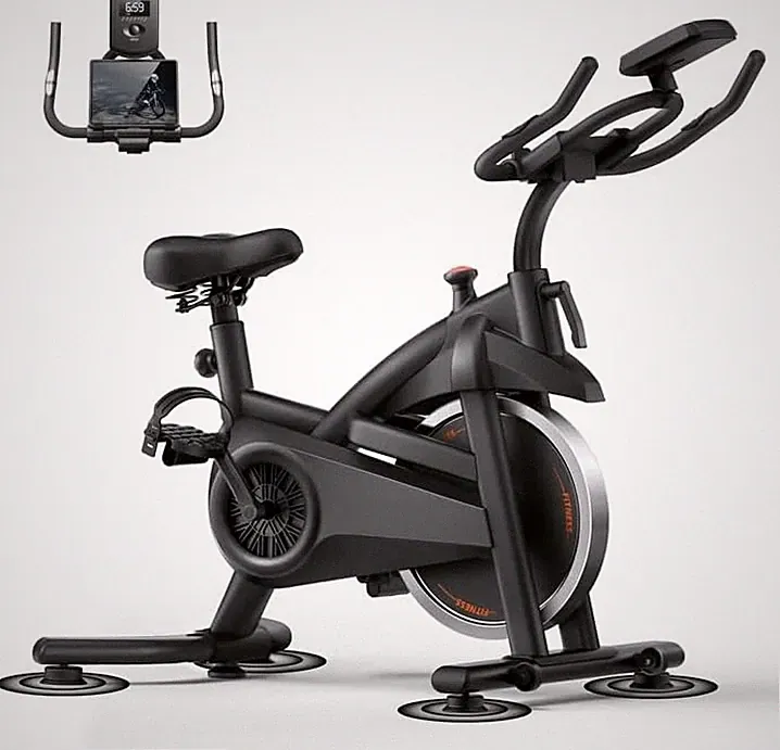 FITNESS Exercise Bike Quiet Belt Drive Stationary Bike Home 0-100 Resistance App