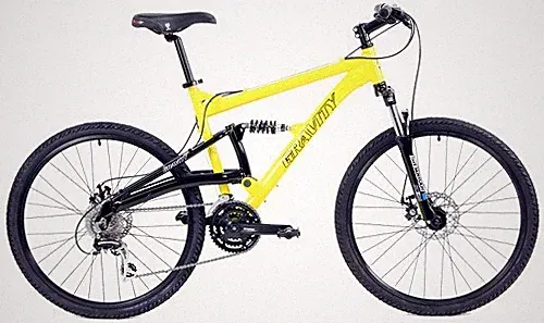 Gravity FSX 1.0 Disc Brake, Aluminum Full Suspension Mountain Bike Shimano 19"