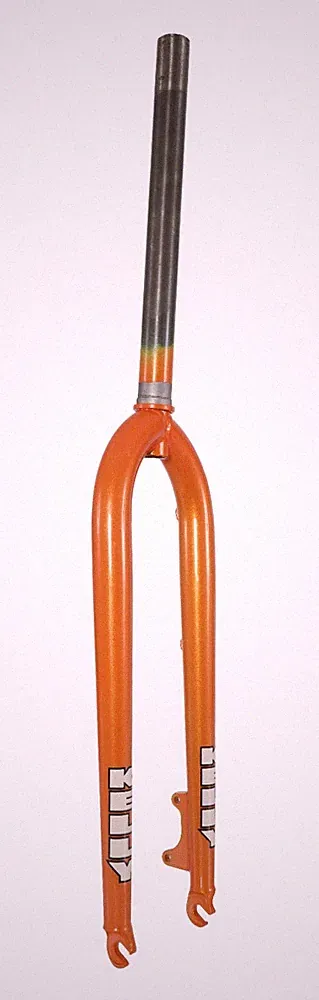 Kelly Bike Co Steel Gravel/CX Disc Fork 700c 1 1/8" Straight ORANGE 9x 100mm QR