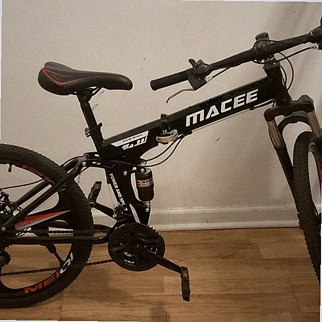 MACCE Folding Mountain Bike - 27 speed Adult Mountain Bike MTB folding Disc