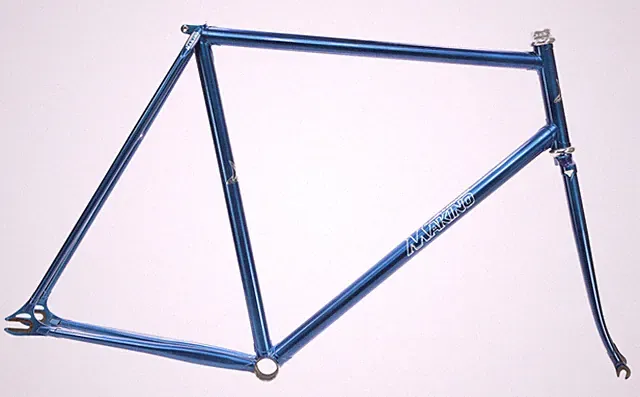 Makino NJS Keirin Track Frameset 55cm ST 56cm TT Metallic Blue NOS NEW 2009