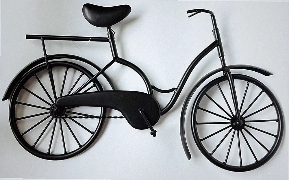 Metal Bicycle Wall Art Hanging Cruiser Bike Decor 18”x 10'' Home decor
