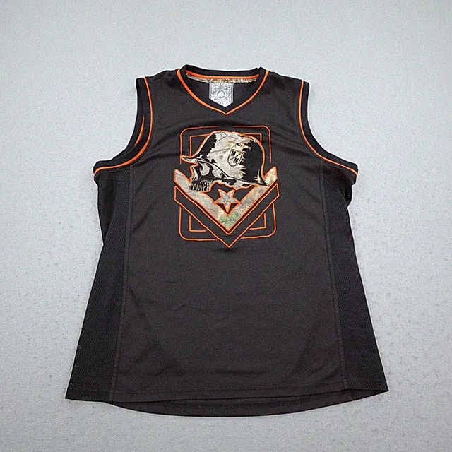 Metal Mulisha Shirt Mens Medium Black Skull Sleeveless Tank To Jersey Motocross