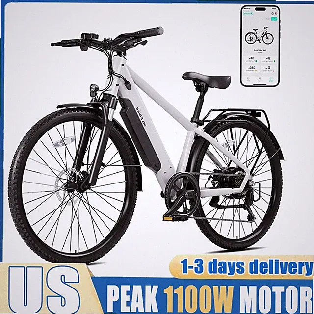 NEW Electric Bike for Adults Peak 1100W Motor City Electric Bike for Commuter US