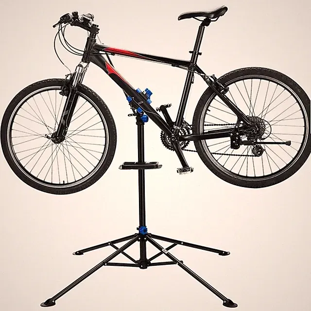 New Rotating Bike Stand Repair Bicycle Maintenance Rack Work Stand Mechanic Tray