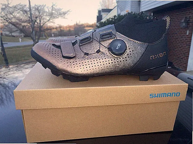 NEW Shimano RX801R RX8R Mens Gravel Cycling Shoes Metallic Finish Size 44 US 10