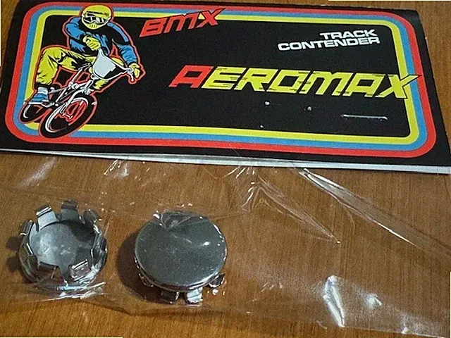 ! NOS Vintage Road Bike Chrome Metal Handlebar Plugs bicycle road bike aeromax