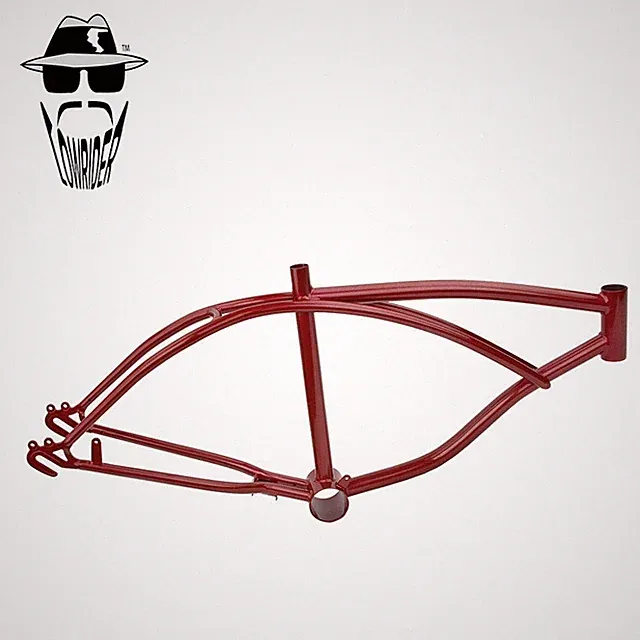 ORIGINAL LOWRIDER 20" Schwinn Style Bicycle Frame – Metallic Red Steel Cruisers