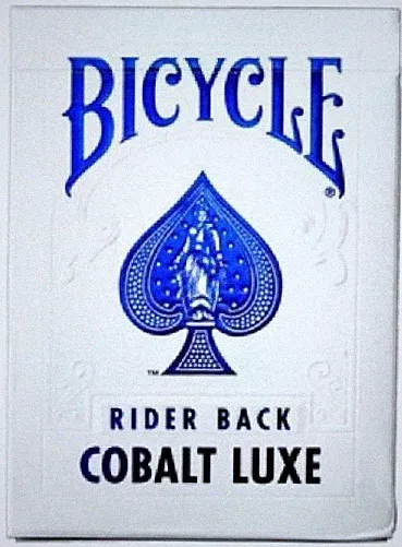 Poker Card Deck Playing Cards Deck Bicycle Rider Back Metal Cobalt Luxe..