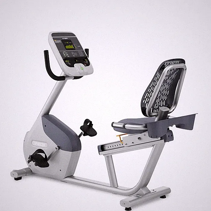 Precor Recumbent Bike RBK 615 with TV Commercial 1 Year War