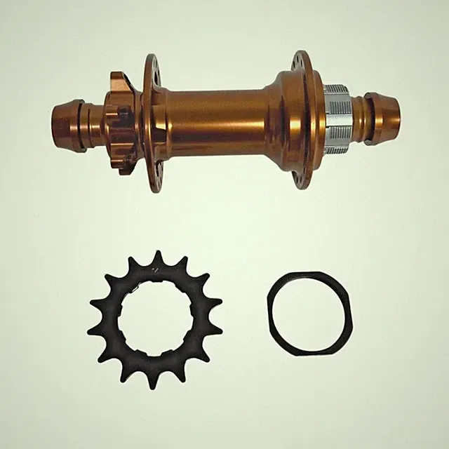 Single Speed MTB BMX Rear Hub 135mm 6-Bolt Disc 6 Pawl Bronze