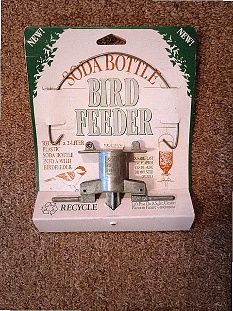 Soda Bottle Bird Feeder To Hang Or Mount On Pole Use Recycled Bottles - Up-Cycle
