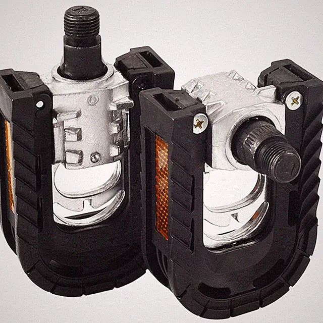 Standard 14mm Folding Pedals for Hybrid Bike Foldable Design Easy Storage