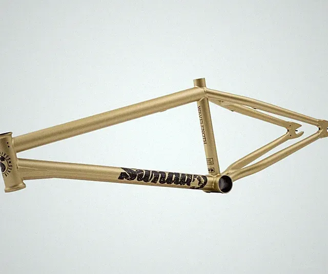 SUNDAY BMX WAVELENGTH BICYCLE FRAME MATTE METALLIC GOLD