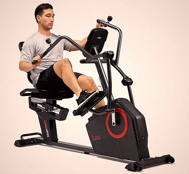 SUNNY Smart Recumbent Cross Trainer Elliptical Exercise Bike