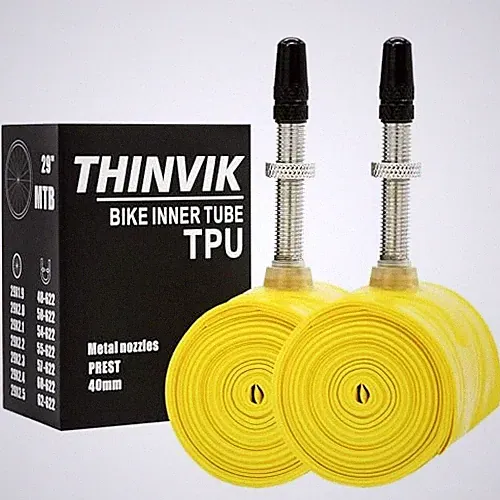 TPU Inner Tubes Metal Presta Valve Stem for Road Bike MTB Gravel Bicycle Tire