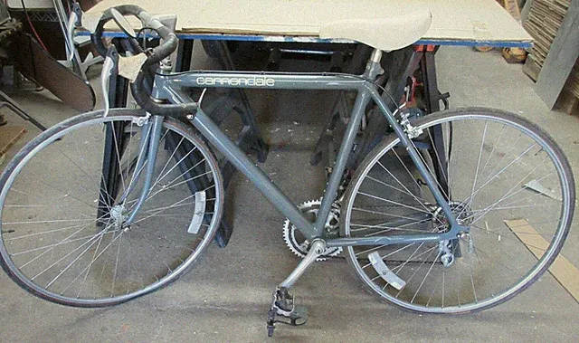 vintage Cannondale Road Bike 1986 50cm Gun metal Gray 50101586205
